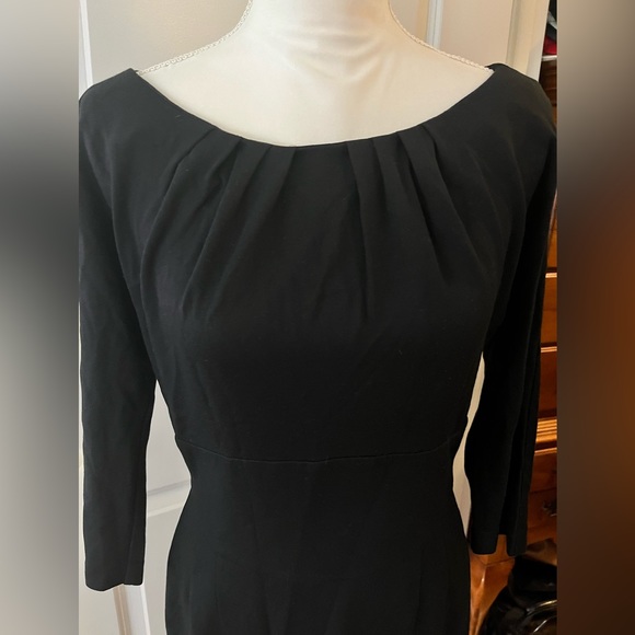 Trina Turk Black, 3/4 Sleeve Boat Neck Midi, size 8 - Picture 3 of 10